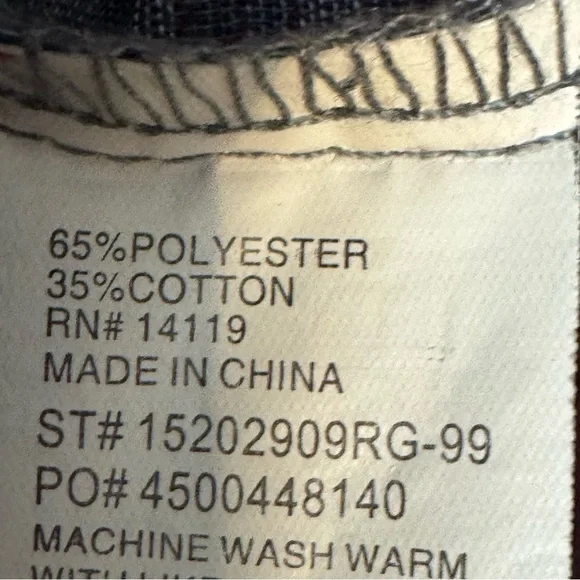 Excellent! Ely Cattleman men’s burgundy grey white plaid western shirt size L - Picture 5 of 6